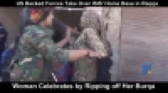 WebBuzz du 18/10/2017 : Après la prise de Raqqa les femmes retirent leur burka-Woman Celebrates by Ripping off Her Burqa After US Backed Forces Take Over ISIS Home Base