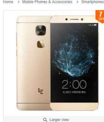 Smartphone pas cher:  85€ le LeEco LeTV LE2 X526 ( 5.5 , 3go , 32go , B20)