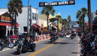 Moto états-unis, la Daytona le plus grand rassemblement Harley-monde