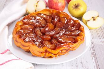 Gâteau yaourt pomme caramel beurre salé