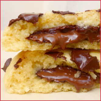 Cookies au cœur fondant vegan (sans lait, sans oeufs, sans beurre)