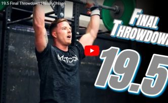 Découvrez la superbe performance de Noah Ohlsen sur le 19.5 des Opens 2019 de CrossFit ®* !