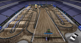 La piste virtuelle du SX de New York