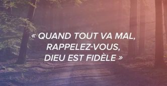 #Témoignage : Quand tout va mal, rappelez-vous, Dieu est fidèle !  - Ekklesia