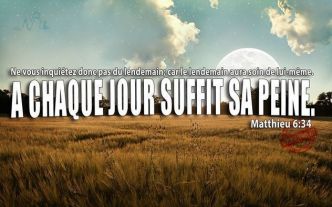 A chaque jour suffit sa peine ! - Ekklesia