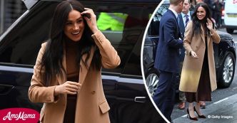 Meghan Markle en manteau et talons pour sa première apparition publique de 2020