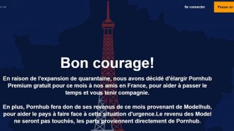 Coronavirus - Pornhub : le site porno offre sa version payante à tous les Français