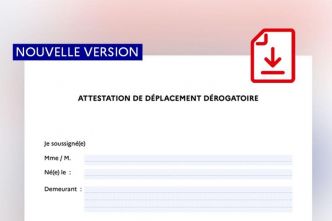 NEW Attestation de déplacement dérogatoire 25mars 2020