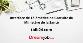 tbib24.com Interface de Télémédecine Gratuite du Ministère de la Santé - DREAMJOB.MA