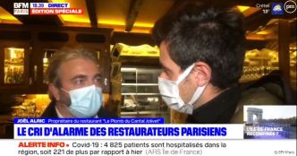 "J'ai honte d'être français !" : En larmes, un commerçant laisse exploser sa colère face au reconfinement sur BFM Paris