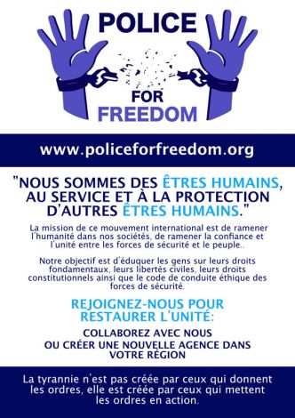 Police for freedom Union des polices du monde contre la tyrannie sanitaire