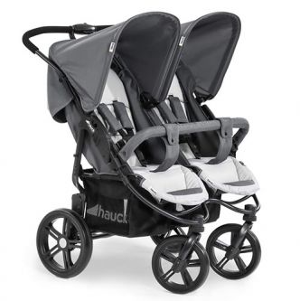 Hauck Roadster Duo SLX : Une poussette double aux grandes roues | La Poussette