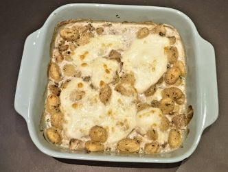 Recette de gnocchis sauce aux champignons gratinés à la mozzarella !