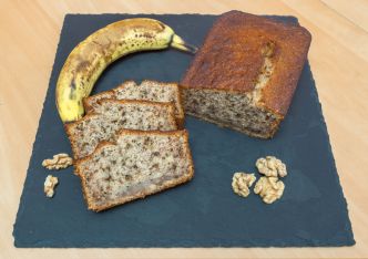 Recette Banana bread aux noix ultra moelleux (cake à la banane) facile