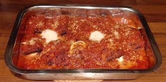 Roulés d'aubergines à la mozzarella. Recette de gratin pour le Printemps