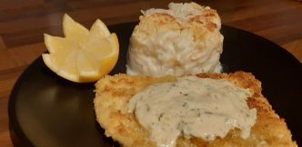 GRATIN DE CHOU-FLEUR AVEC ESCALOPES MILANAISE ► Trop bon !