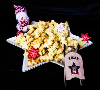 Vrai recette du spritz de Noël à la noix de coco. Un petit biscuit Alsacien