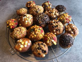 Recette de muffins moelleux à la banane et pépites de chocolat. Facile !