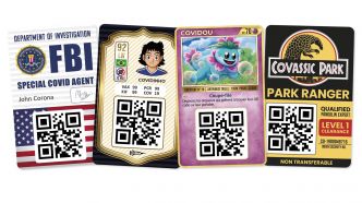 Pass sanitaire: ils customisent les QR code façon cartes Pokémon, Jurassik, FBI et plus encore
