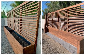Il fabrique une jardinière avec treillis intégré et le résultat est magnifique !