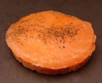 Toast saumon fumé et beurre salé. Idée de recette pour Halloween !