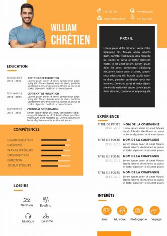 Exemple CV Moderne Présentable - Emploi et Formation