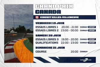Le programme du GP du Canada F1