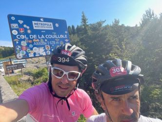 Champs-sur-Marne : Tony, aveugle, et Phillipe ont terminé la Biking Man