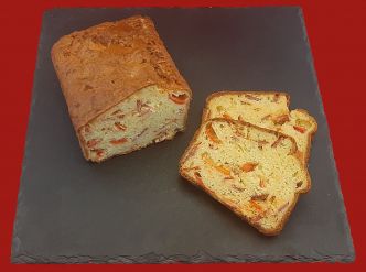 Cake chorizo poivron. Une recette gourmande pour un apéritif salé.