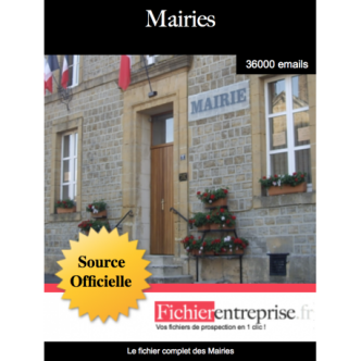 Fichier email mairie et maire