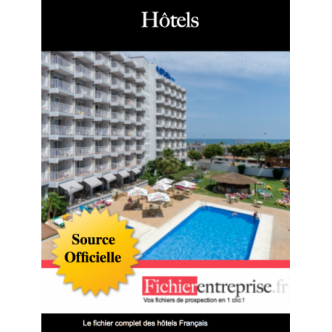 Acheter fichier email des hôtels