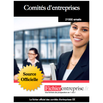 Fichier email des comités d'entreprises CE