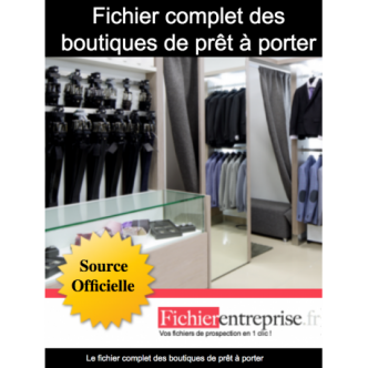 Fichier email complet des boutiques de prêt à porter