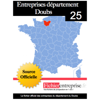 Fichier email entreprise département 25 doubs