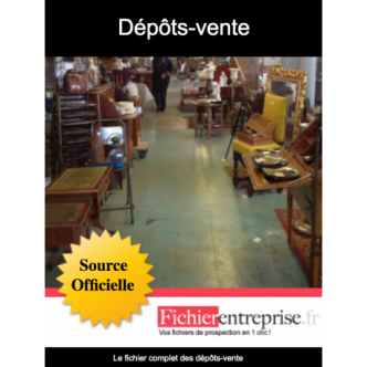 Fichier adresse email des dépots-vente