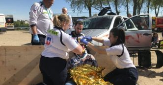 Chalon-sur-Saône. Un accident de voiture plus vrai que nature au Forum secours et santé de Chalon