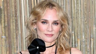 Diane Kruger : canon en robe corset semi-transparente et cuissardes, elle détonne dans un look rock'n'roll