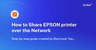 How to Share EPSON printer over the Network | Scribe