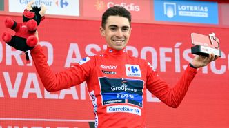 Lenny Martinez nouveau maillot rouge de la Vuelta