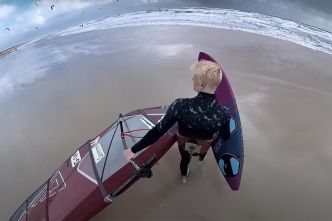 Nick Spangenberg à Hvide Sande au Danemark