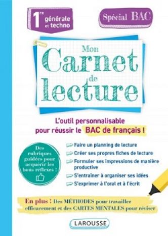 Mon carnet de lecture Spécial BAC