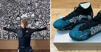 Ce garçon de 13 ans, grondé sans cesse pour ses gribouillis en classe, obtient un contrat avec Nike
