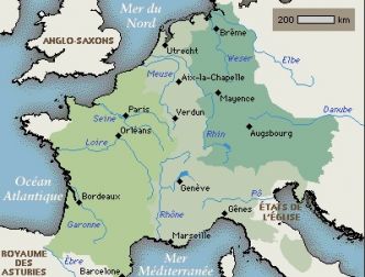 Traité de Verdun (843) : le partage de l'empire carolingien