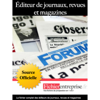 Fichier email éditeur journaux et revues