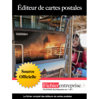 Fichier adresse email des éditeurs de cartes postales