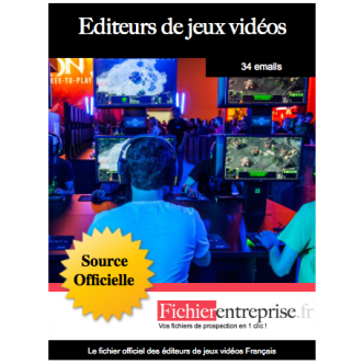Fichier email éditeur jeux vidéos