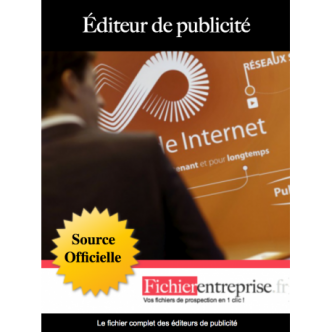 Fichier adresse email des éditeurs de publiicté