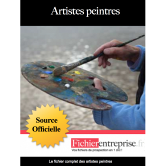 Fichier email des artistes peintres