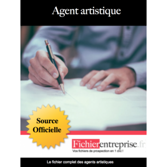 Fichier email agents artistiques