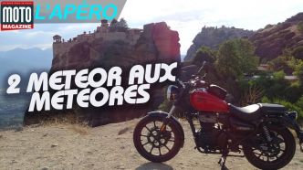 Deux Royal Enfield Meteor aux Météores, en Grèce !